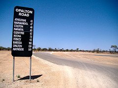 0585_Gravel_road_distance_sign_in_kms